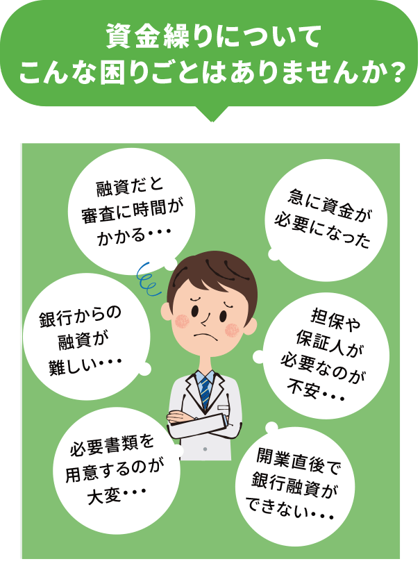 資金繰りについてこんな困りごとはありませんか？
