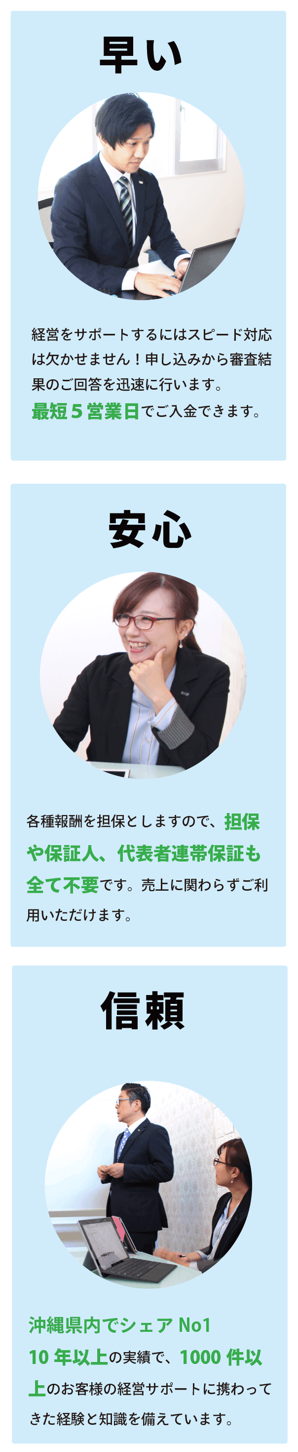 早い！安心 信頼